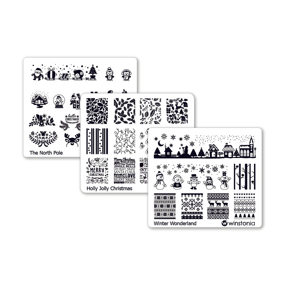 Nail Art Stamping Plates Set | Christmas Collection II