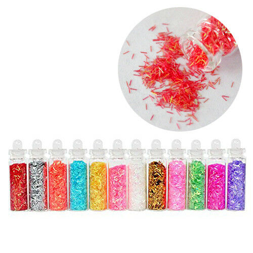 12 Pcs Nail Art Glitter Decorations