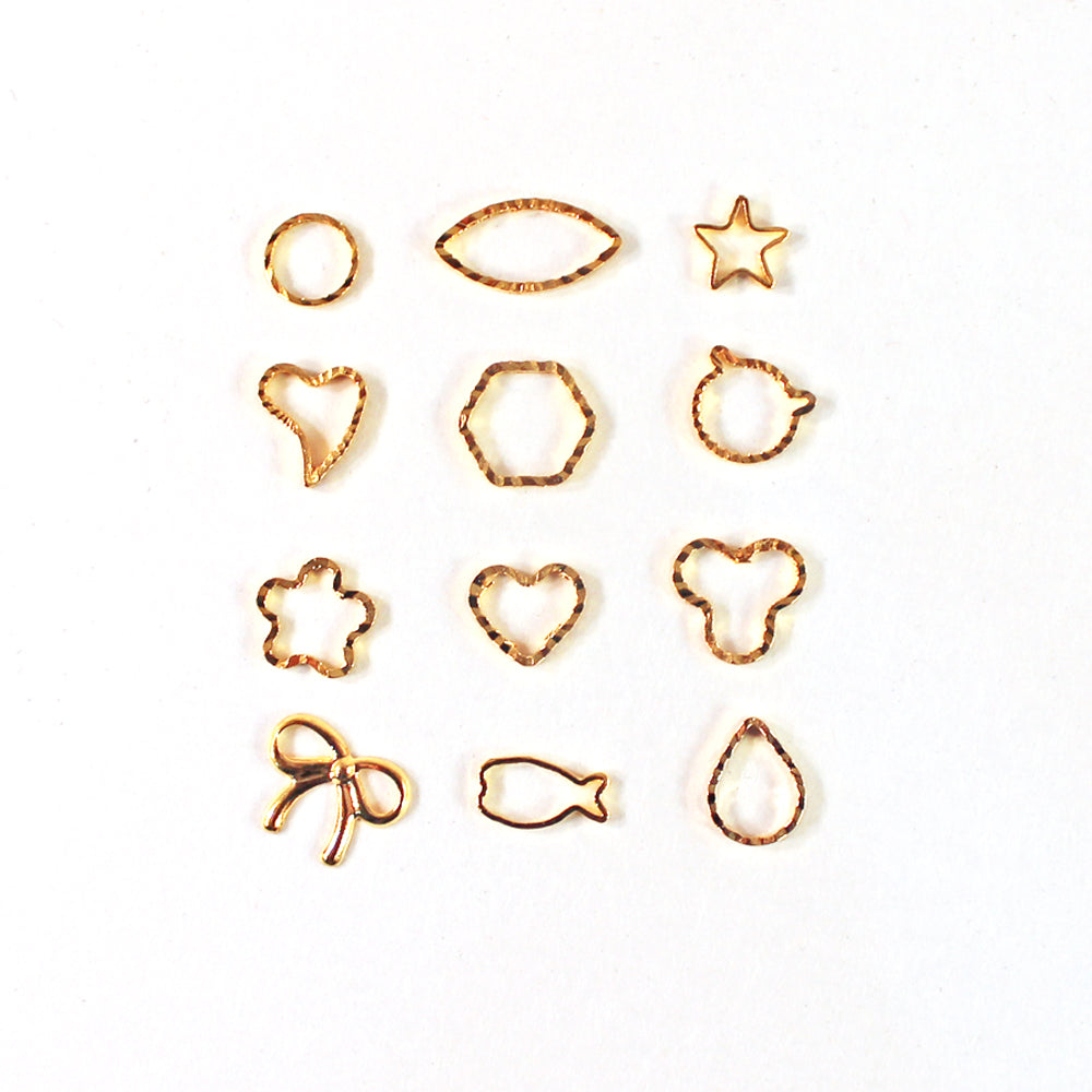 Nail Art Metallic Metal Charms