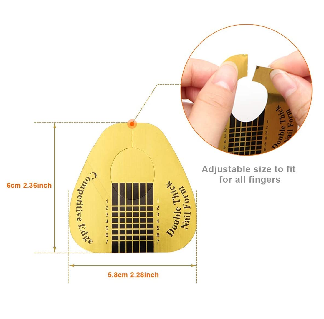 Nail Form for Acrylic Nail Extension - 100pcs Horseshoes Shape