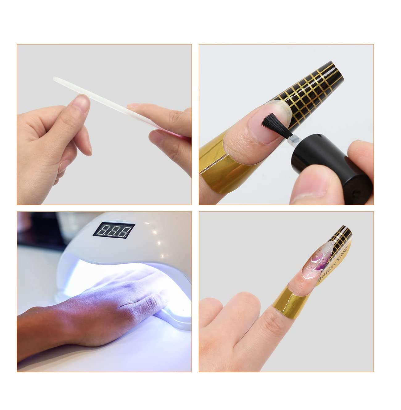 Nail Form for Acrylic Nail Extension - 100pcs Horseshoes Shape