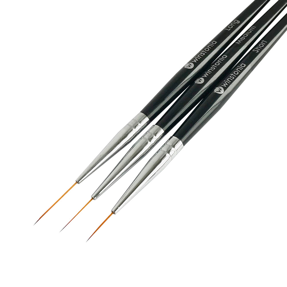 3 Pcs Nail Art Striping Brushes Set | AMAZING TRIO