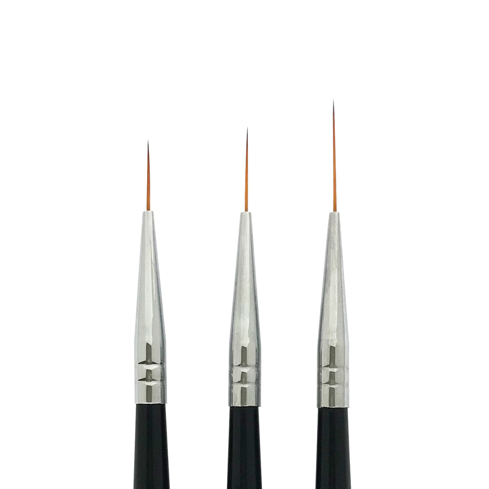 3 Pcs Nail Art Striping Brushes Set | AMAZING TRIO