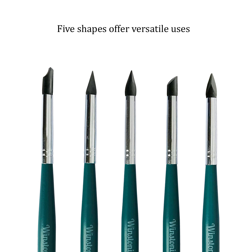 5 Pcs Nail Art Silicone & Dotting Tools Set