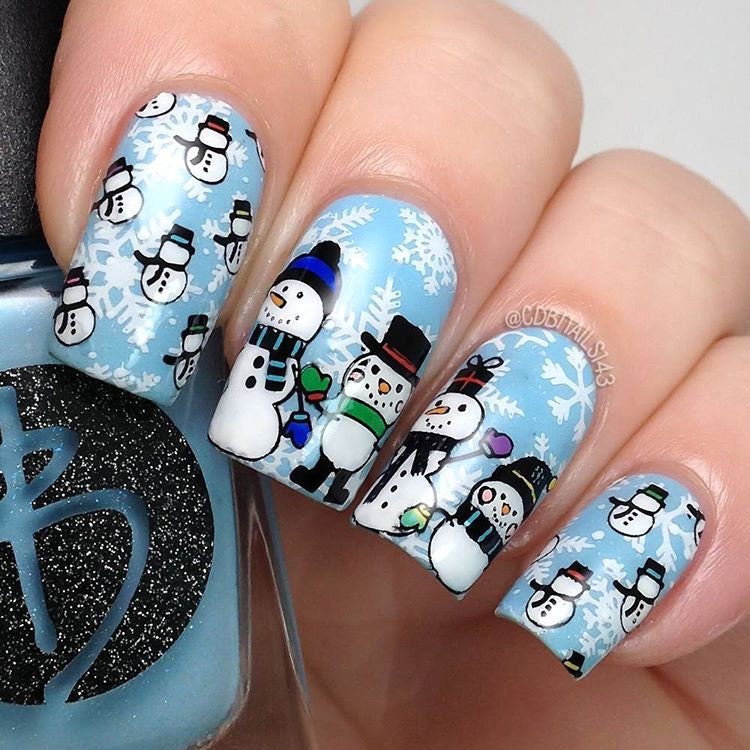 Nail Art Stamping Plate - Winter Wonderland