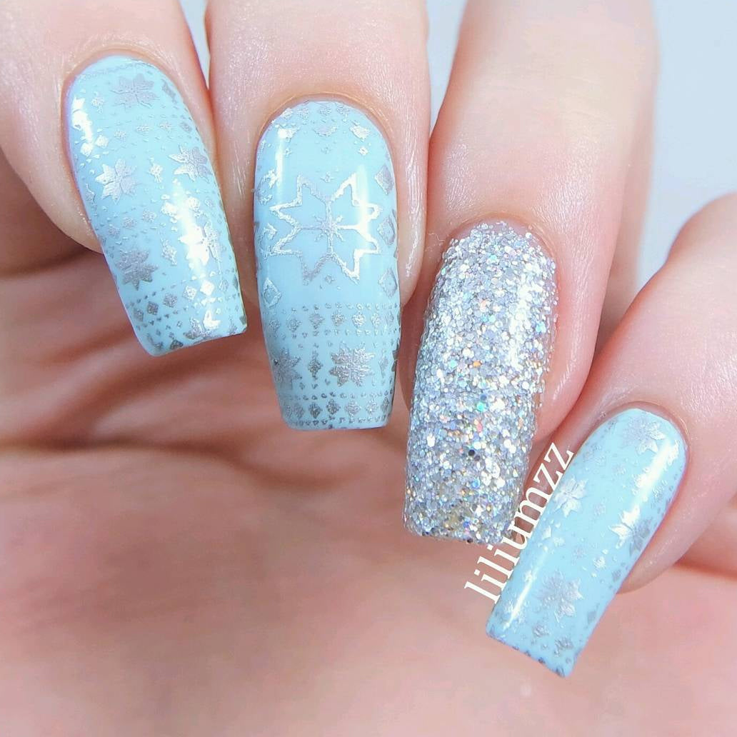 Nail Art Stamping Plate - Winter Wonderland
