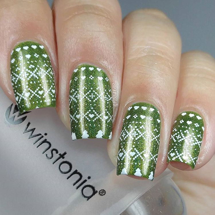 Nail Art Stamping Plate - Winter Wonderland