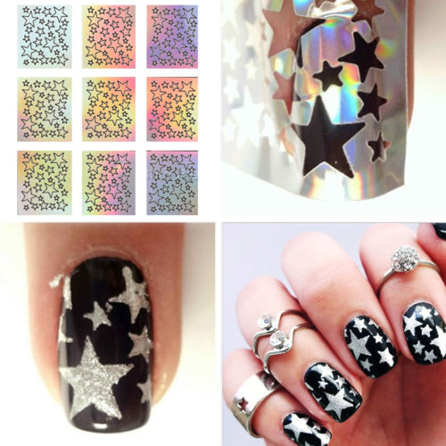 Nail Art Stencil Guides - Cyclones &amp; Squares