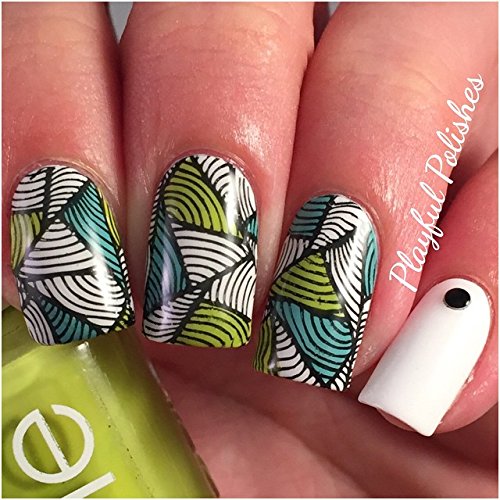 Nail Art Stamping Plate - Expressionism