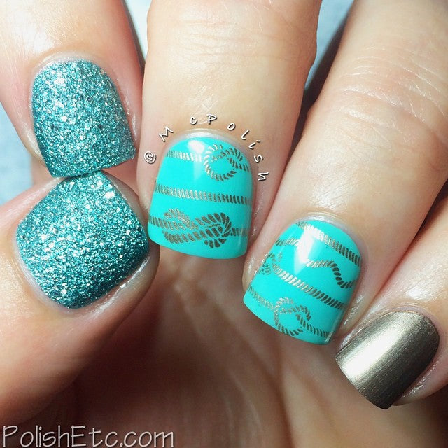 Nail Art Stamping Plate - Absolutely Nautical
