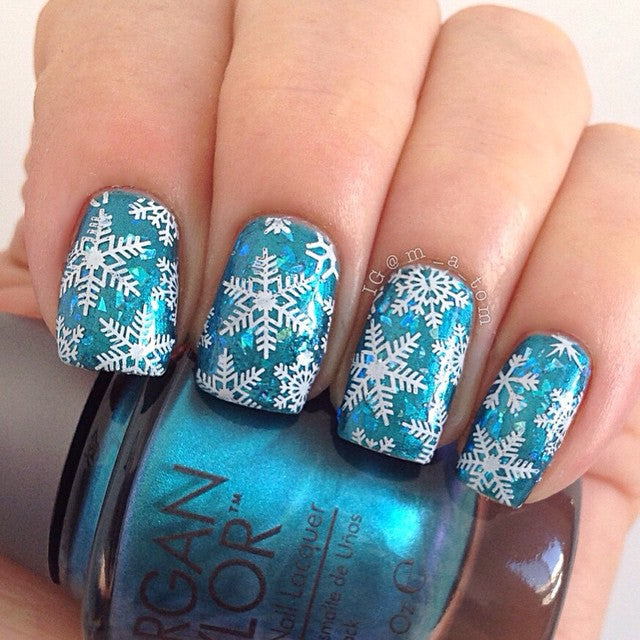 Nail Art Stamping Plate - Have a Merry X&