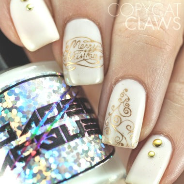 Nail Art Stamping Plate - Jingle All the Way