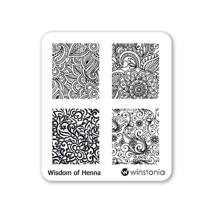 Nail Art Stamping Plate - Wisdom of Henna