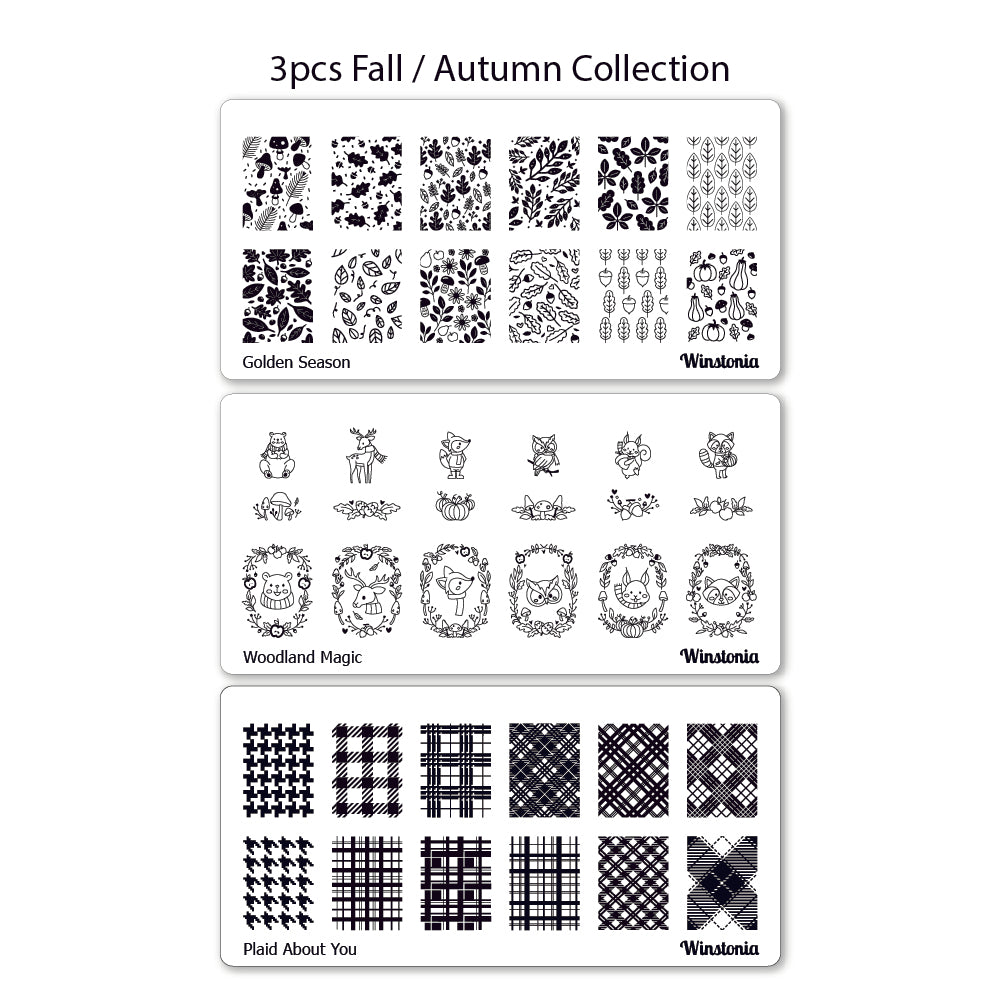 Nail Art Stamping Image Plates 20 Pcs Set