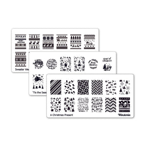 Nail Art Stamping Plates 3Pcs Set | Christmas Collection III