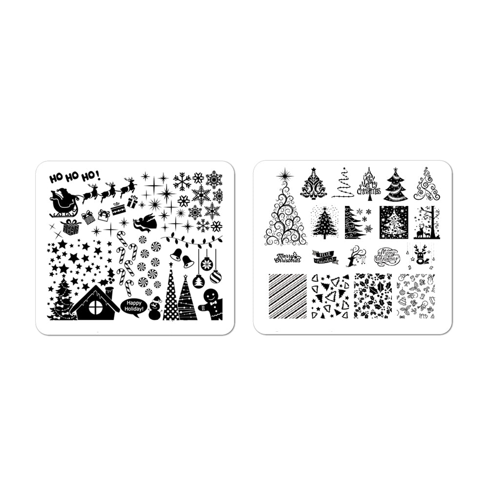 Nail Art Stamping Plates Set | Christmas Collection I