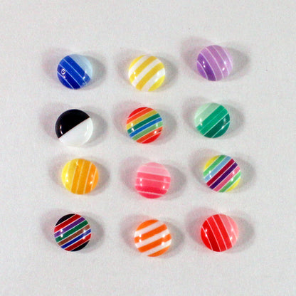 Nail Art Candy Striped 3D Charms