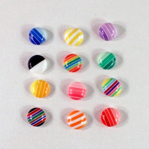 Nail Art Candy Striped 3D Charms