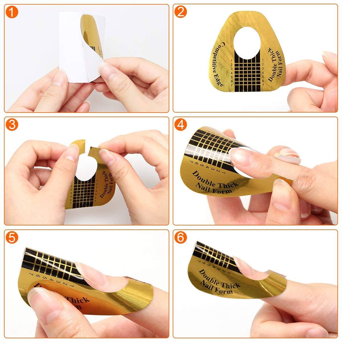 Nail Form for Acrylic Nail Extension - 100pcs Horseshoes Shape