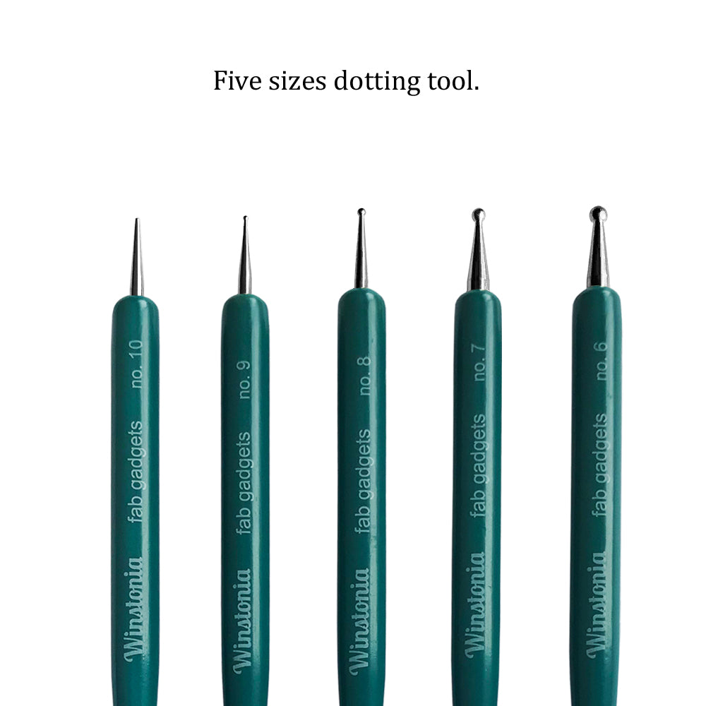 5 Pcs Nail Art Silicone &amp; Dotting Tools Set