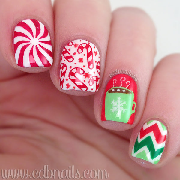 Nail Art Stamping Plate - Have a Merry X'mas!
