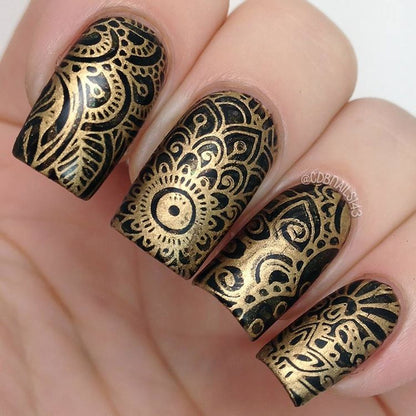 Nail Art Stamping Plate - Wisdom of Henna