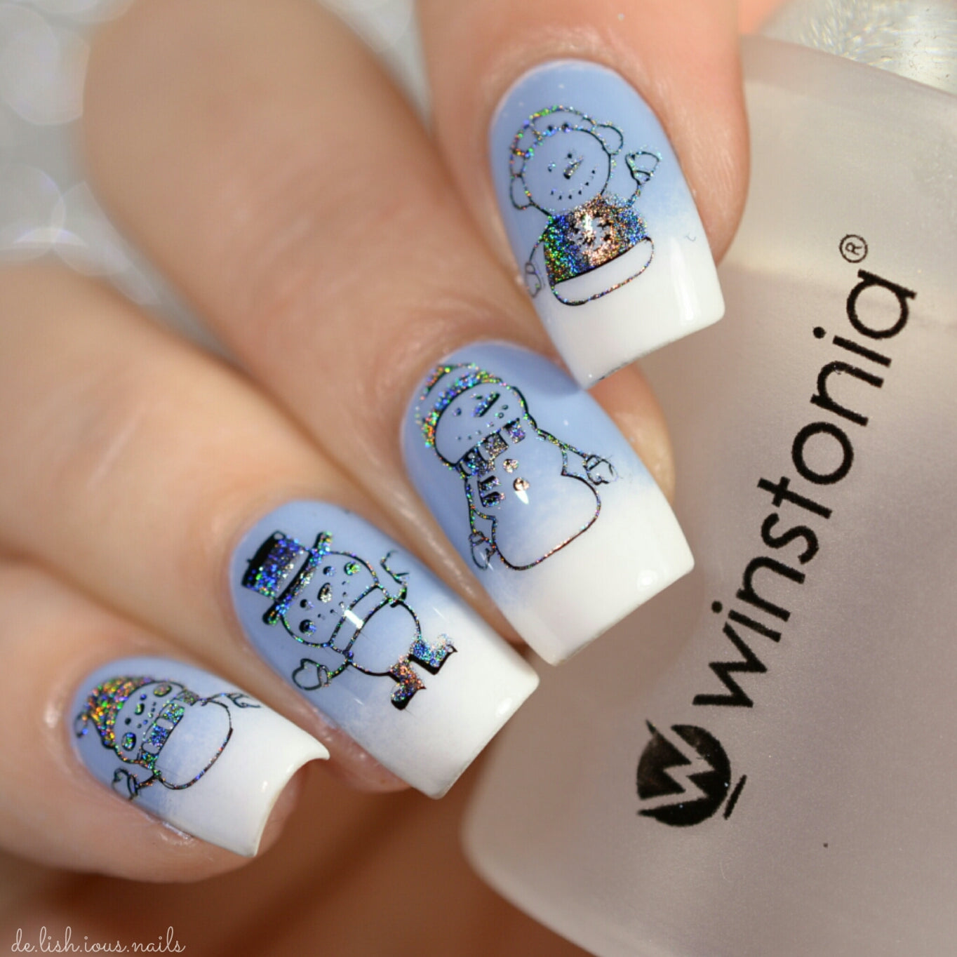 Nail Art Stamping Plate - Winter Wonderland