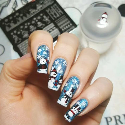 Nail Art Stamping Plate - Winter Wonderland