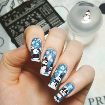 Nail Art Stamping Plate - Winter Wonderland