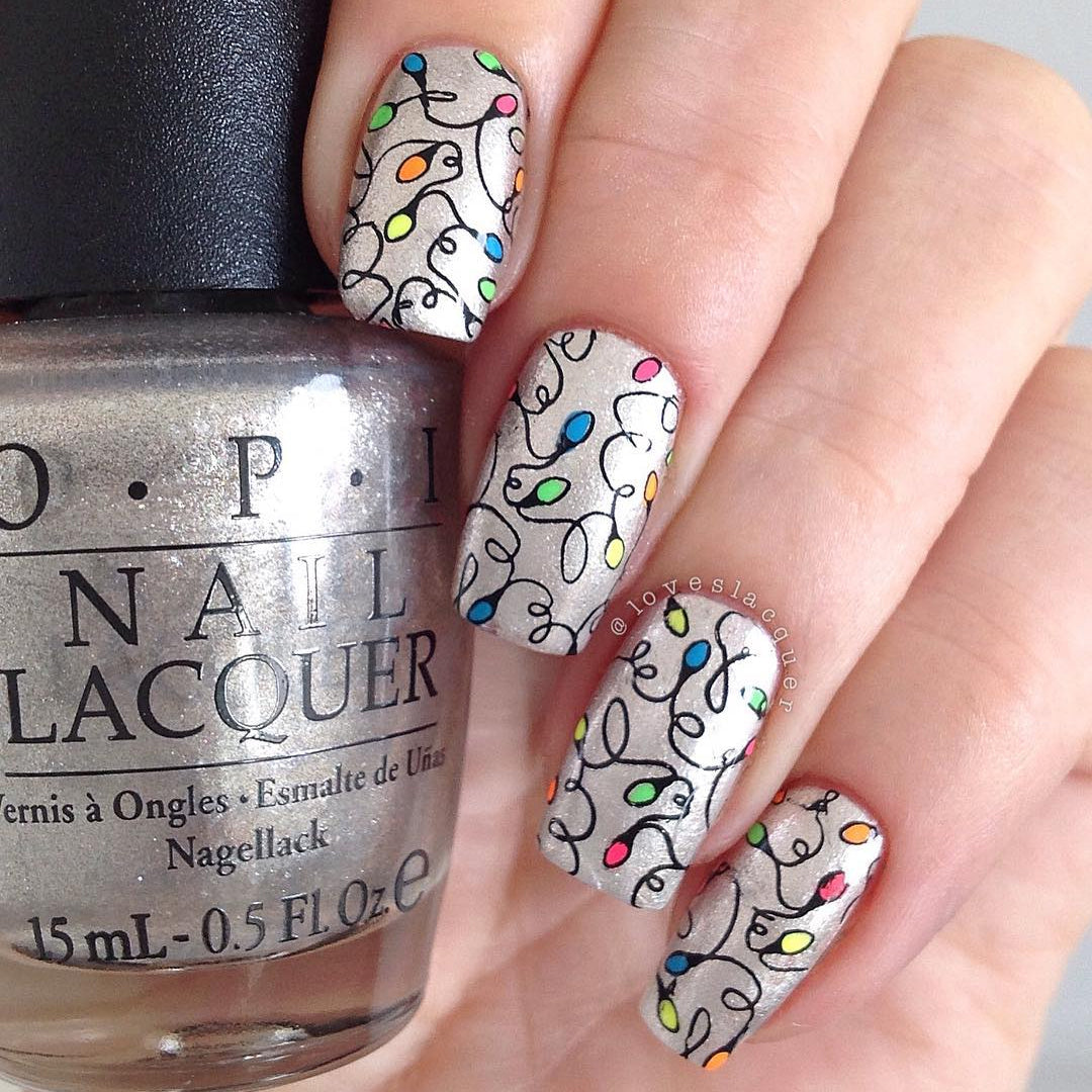 Nail Art Stamping Plate - Holly Jolly Christmas