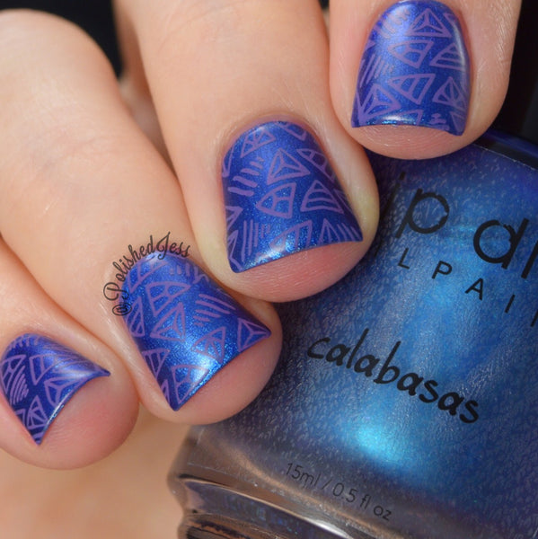 Nail Art Stamping Plate - Color Me Vine