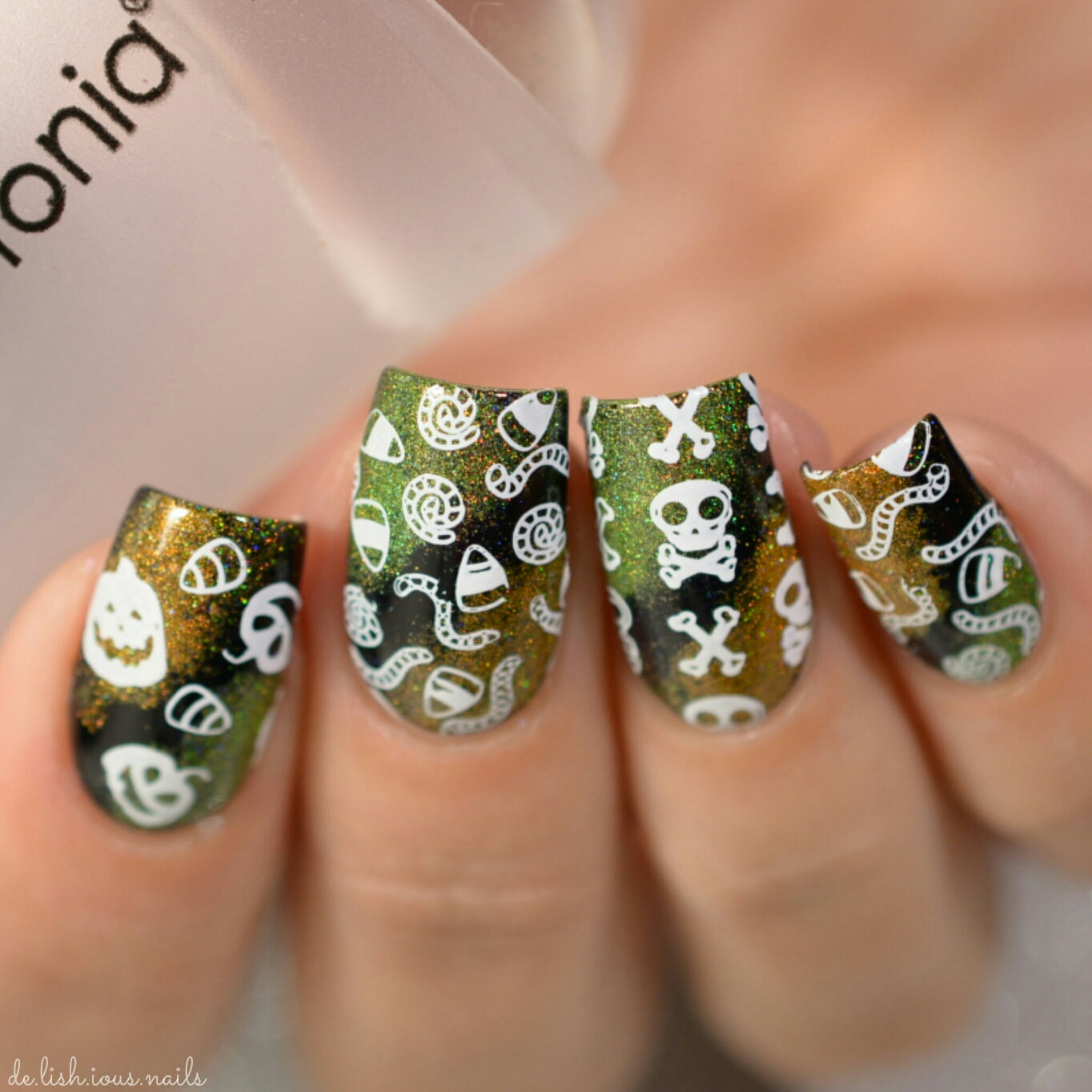 Nail Art Stamping Plate - Horror Night