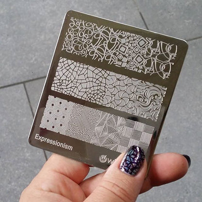 Nail Art Stamping Plate - Expressionism